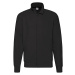 Black Men's Sweatshirt Lightweight Sweat Jacket Fruit of the Loom