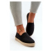 Women's platform espadrilles black naloenma