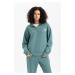 DeFactoFit Oversize Fit High Neck Sportsman Sweatshirt