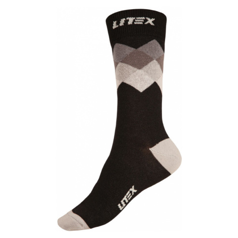 Litex Dizajnové ponožky 9A018 šedá