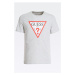 Guess sivé pánske tričko Triangle Logo