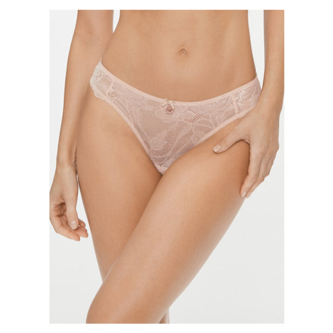 Emporio Armani Underwear Brazílske nohavičky 164397 3F206 03050 Béžová