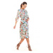 Denné šaty model M201 kvetovaný vzor Infinite You květy