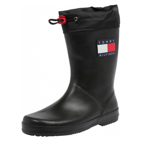 TOMMY HILFIGER Gumáky  námornícka modrá / červená / čierna / biela