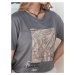 Women's T-shirt PISTAN grey Dstreet