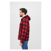 Brandit Lumberjacket hooded red/black