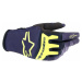 Alpinestars Techstar Gloves Night Navy/Yellow Fluorescent Rukavice