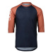 POC Cyklistický dres s krátkym rukávom - MTB PURE 3/4 - modrá/oranžová