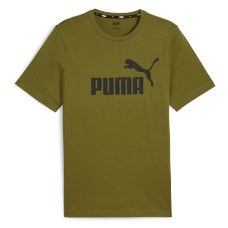 PUMA Funkčné tričko 'Essential'  olivová / čierna