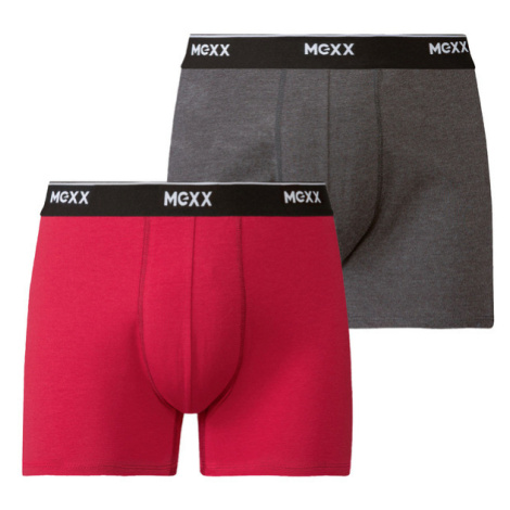 MEXX Pánske boxerky, 2 kusy (tmavosivá/červená)
