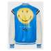 Karl Kani OG Smiley College Jacket Blue/Off White - Pánske - Bunda Karl Kani - Modré - 6085171
