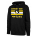 Men's Sweatshirt 47 Brand NHL Pittsburgh Penguins BURNSIDE Pullover Hood