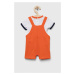 Detská bavlnená súprava Birba&Trybeyond oranžová farba