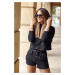 Women's tracksuit with black shorts