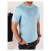 Men's T-shirt with print, blue Dstreet