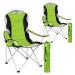 2 kempingové stoličky vystužené zelené