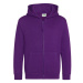 Just Hoods Detská mikina na zips JH050J Purple