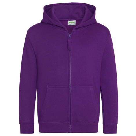 Just Hoods Detská mikina na zips JH050J Purple