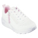 Dievčenská rekreačná obuv SKECHERS Uno Lite Easy Zip white