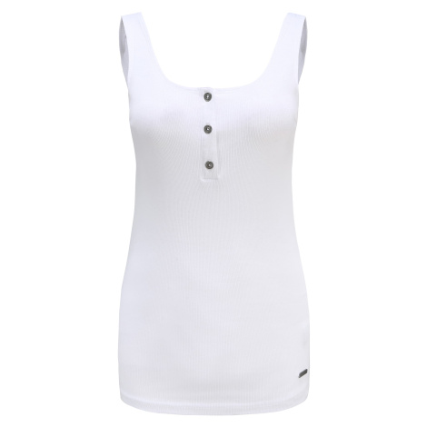 Women's cotton tank top ALPINE PRO LOXA white