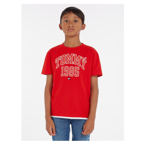 Red boys' T-shirt Tommy Hilfiger - Boys