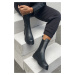 İnan Ayakkabı Women's Elastic Boots Black