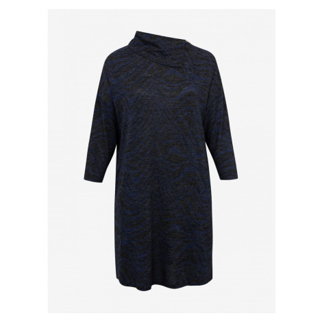 Dark blue brindle sweater dress Fransa - Women