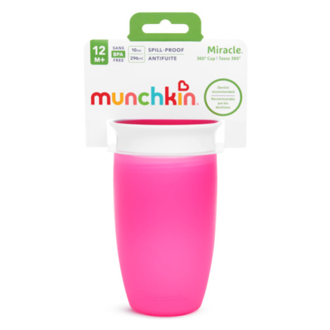 Munchkin Miracle 360° netečúci hrnček 296 ml, 12m+, ružový