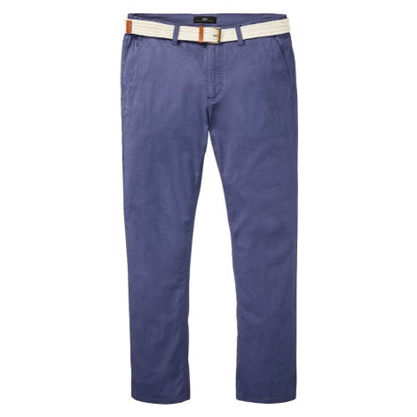 Chino strečové nohavice s komfortným strihom a opaskom, rovné bonprix