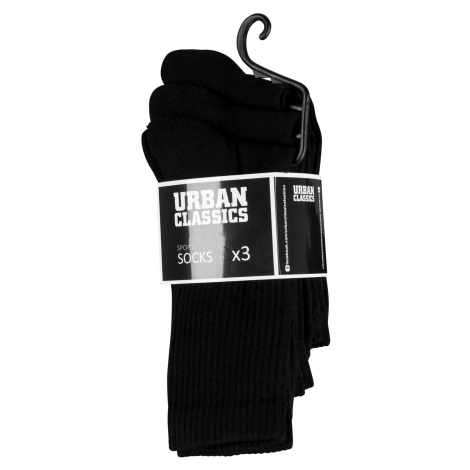 Sports Socks 3-Pack Black Urban Classics