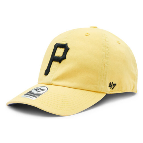 47 Brand Šiltovka MLB Pittsburgh Pirates Double Under '47 CLEAN UP BAS-DBLUN920GWS-MZ06 Žltá