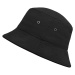 Myrtle Beach Bavlnený klobúk MB012 - Čierna / čierna