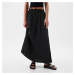 Sukňa GAP Paperbag Pull On Maxi Skirt Black