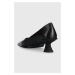 Kožené lodičky Vagabond Shoemakers TILLY čierna farba, na nízkom podpätku, 5518.001.20