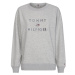 Tommy Hilfiger Mikina - TIARA ROUND-NK SWEATSHIRT sivá