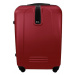 Tmavočervený set 3 ľahkých plastových kufrov &quot;Superlight&quot; - veľ. M, L, XL