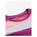 Fialovo-ružové dievčenské pruhované tričko NAX GARFO