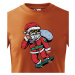 Detské tričko Santa Claus na skateboarde - vtipné vianočné tričko