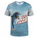 Aloha From Deer Hot Pizza T-Shirt TSH AFD070 Blue
