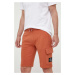 Bavlnené šortky Calvin Klein Jeans oranžová farba, J30J323411