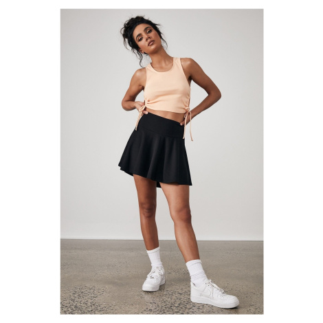 Madmext Women's Black Basic Short Tennis Skirt