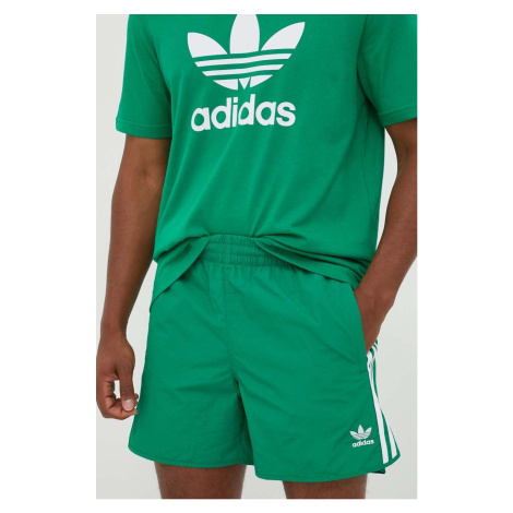 Šortky adidas Originals Adicolor Classics Sprinter Shorts pánske, zelená farba, IM4424,