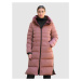 Prešívaný kabát obojstranný model Alba Moda Ružová
