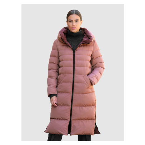 Prešívaný kabát obojstranný model Alba Moda Ružová