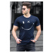Madmext Navy Blue T-Shirt 5060