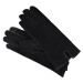 Semiline Dámske semišové antibakteriálne rukavice P8204 Black