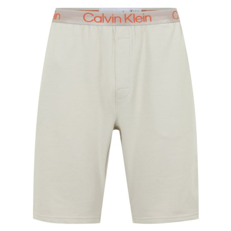 Calvin Klein Underwear Pyžamové nohavice  sivá / oranžová