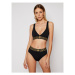 Versace Podprsenka Bralette AUD01047 Čierna