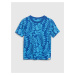 Modré chlapčenské vzorované tričko GAP