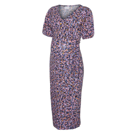 MAMALICIOUS Letné šaty  fialová / zmiešané farby Mama Licious